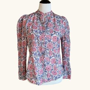 Lola Australia cotton floral blouse sz M